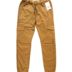 Brown 6-Pocket Cotton Cargo Trouser