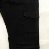 Black 6-Pocket Cotton Cargo Trouser