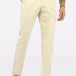 Off White Cotton Chinos Pants